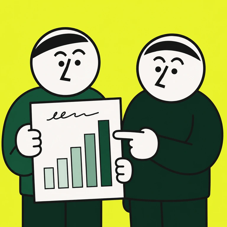 Deux experts présentent le rapport du mois et son graphe